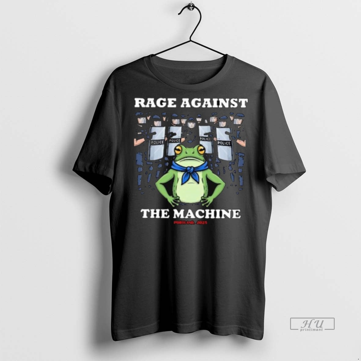 Viral Rage Against The Machine Frog Portland 2025 - Adult & Kids T-Shirts, Sweatshirts & Hoodies apparel design preview 1