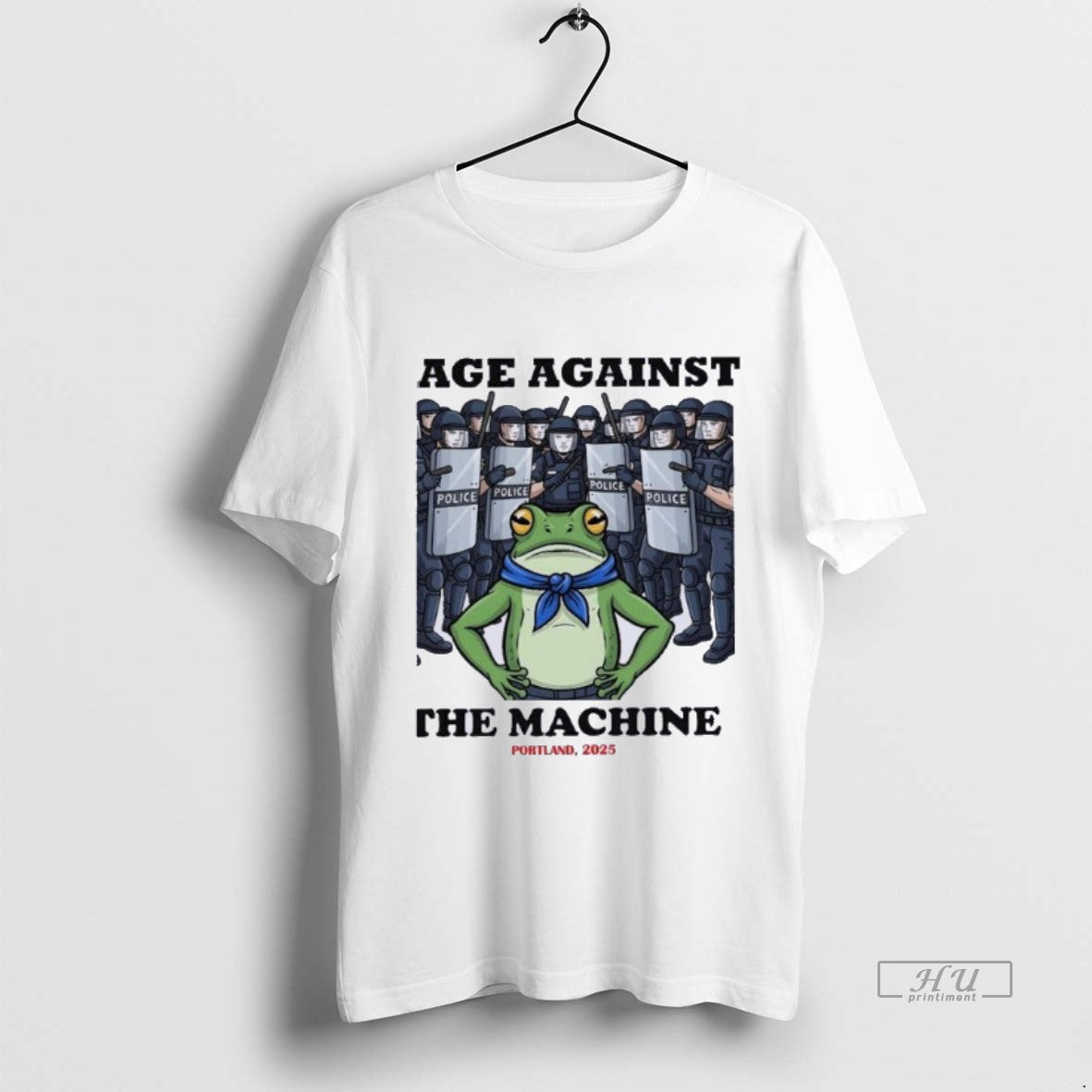 Viral Rage Against The Machine Frog Portland 2025 - Adult & Kids T-Shirts, Sweatshirts & Hoodies apparel design preview 1