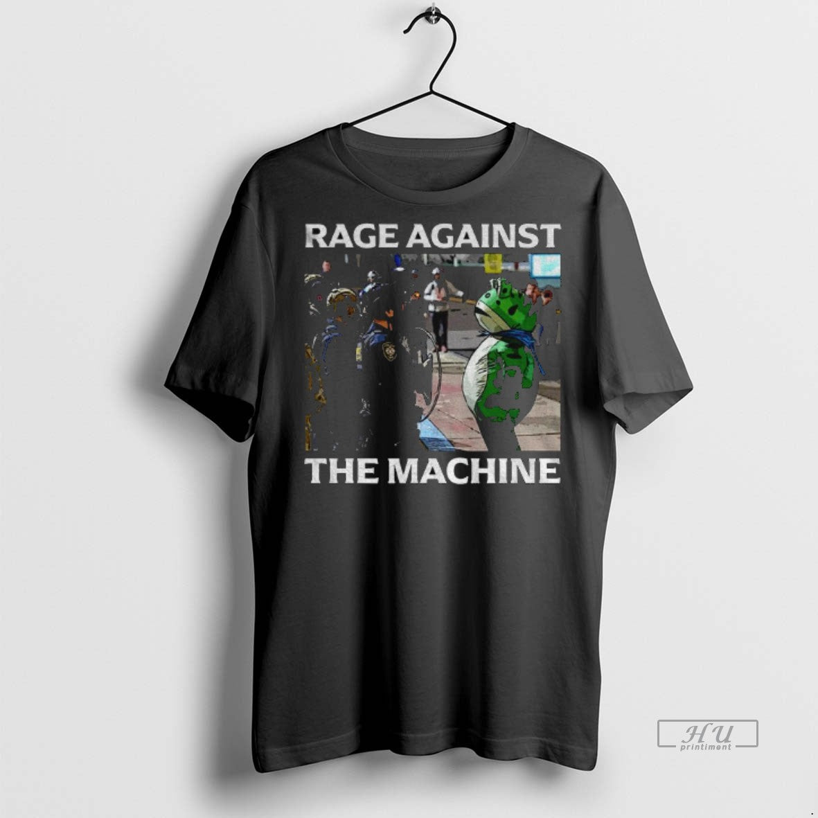 Viral Rage Against The Machine Portland Frog Protest - Adult & Kids T-Shirts, Sweatshirts & Hoodies apparel design preview 1
