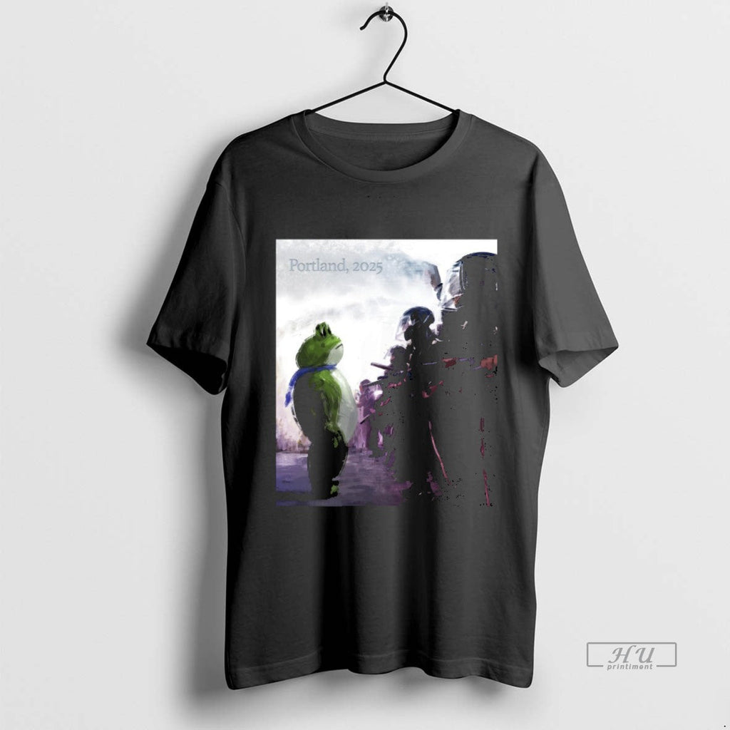 Viral Resist Portland 2025 Frog Protest Art Sweater - Adult & Kids T-Shirts, Sweatshirts & Hoodies apparel design preview 1