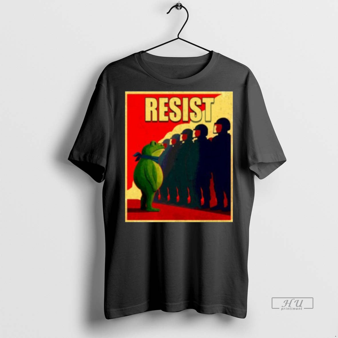 Viral Resist Portland Frog Protest Funny Sweater - Adult & Kids T-Shirts, Sweatshirts & Hoodies apparel design preview 1