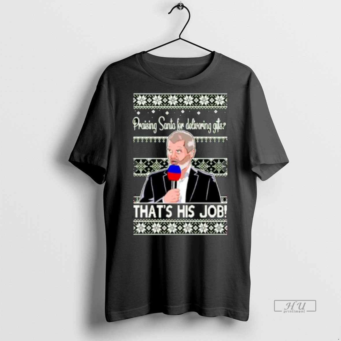 Viral Roy Keane Praising Santa For Delivering Gifts - Adult & Kids T-Shirts, Sweatshirts & Hoodies apparel design preview 1