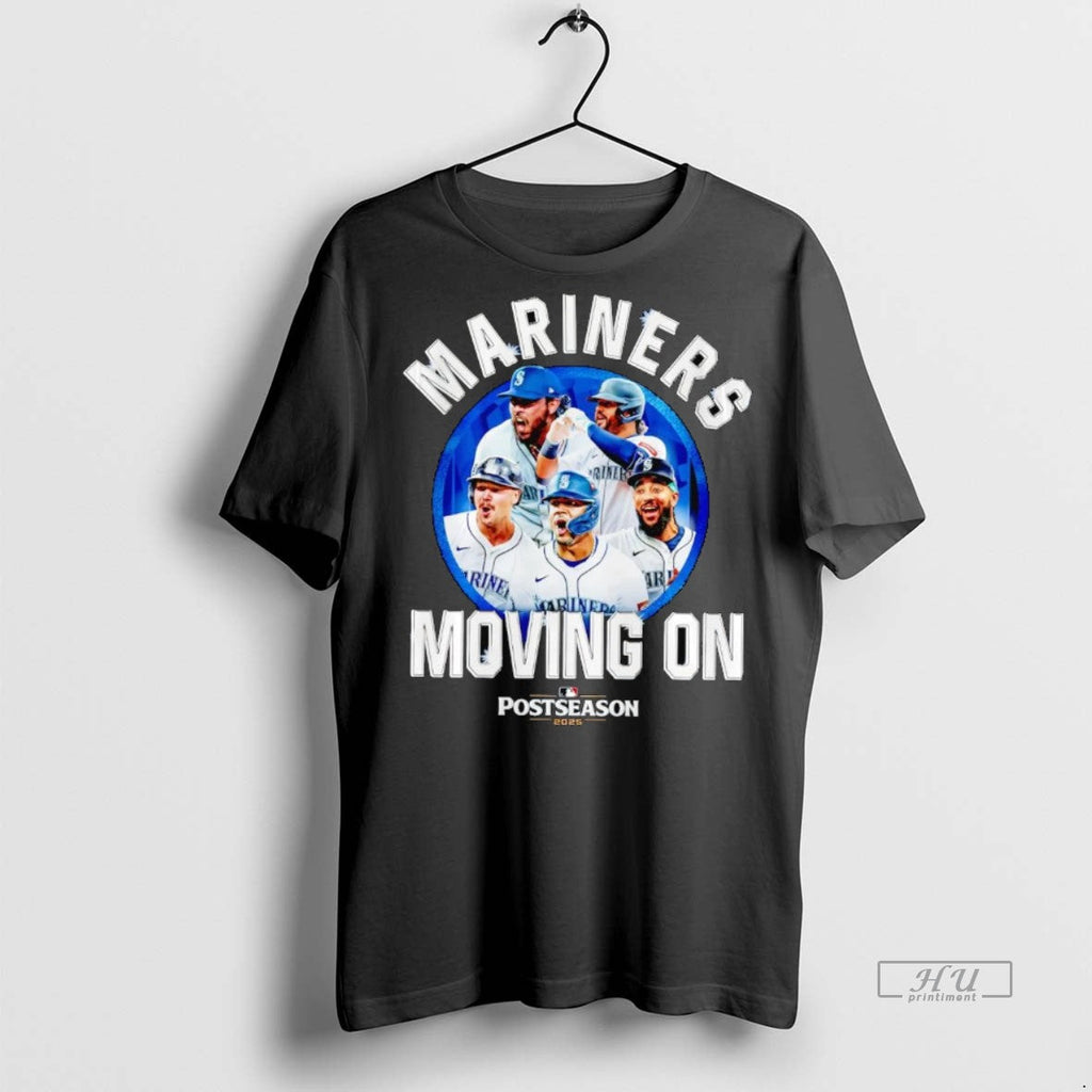Viral Seattle Mariners Moving On 2025 Postseason - Adult & Kids T-Shirts, Sweatshirts & Hoodies apparel design preview 1