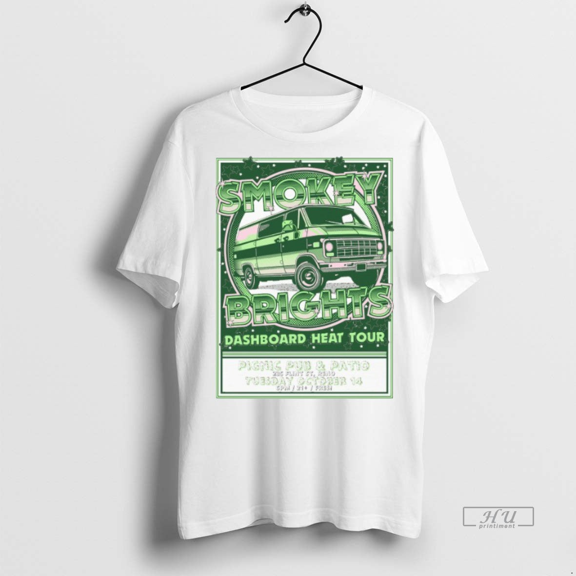 Viral Smokey Brights Dashboard Heat Tour Oct 14 2025 - Adult & Kids T-Shirts, Sweatshirts & Hoodies apparel design preview 1