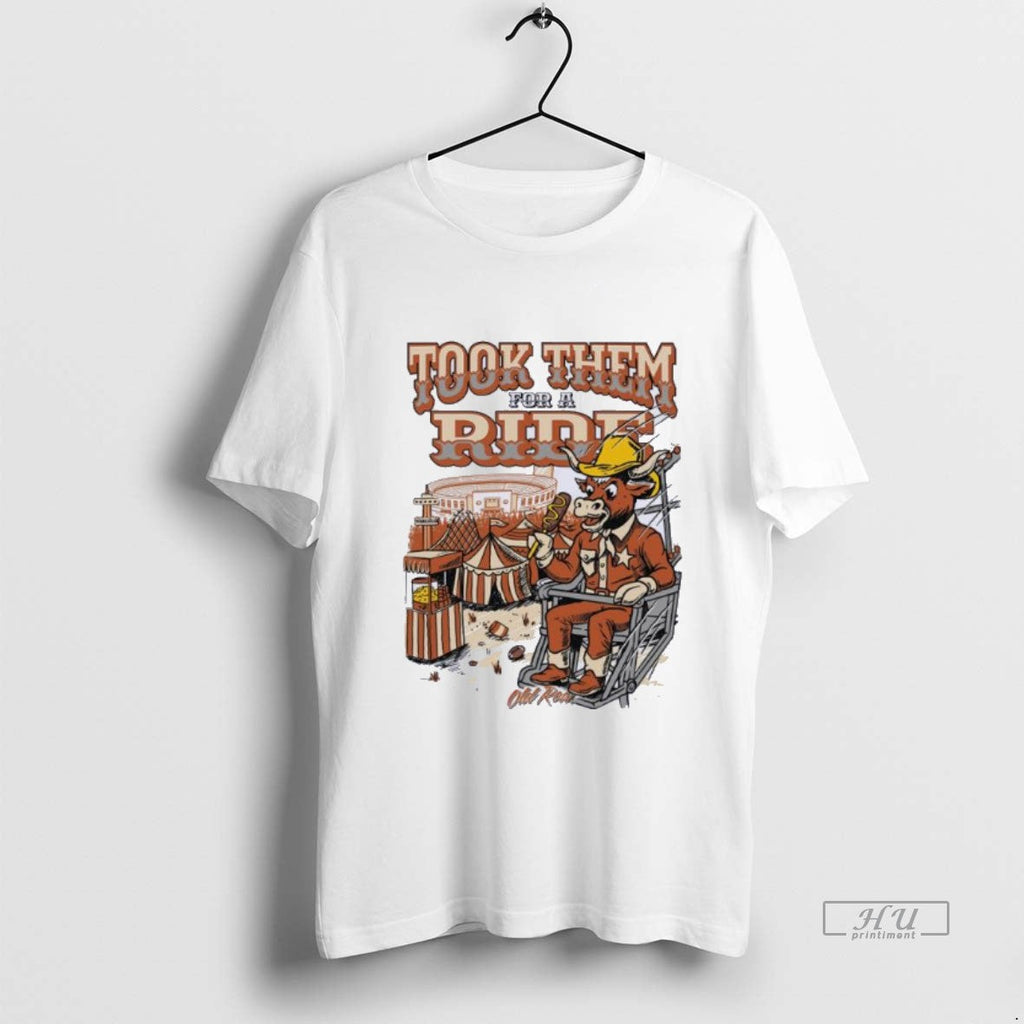 Viral Texas Longhorns Beat Oklahoma Took Them For A - Adult & Kids T-Shirts, Sweatshirts & Hoodies apparel design preview 1
