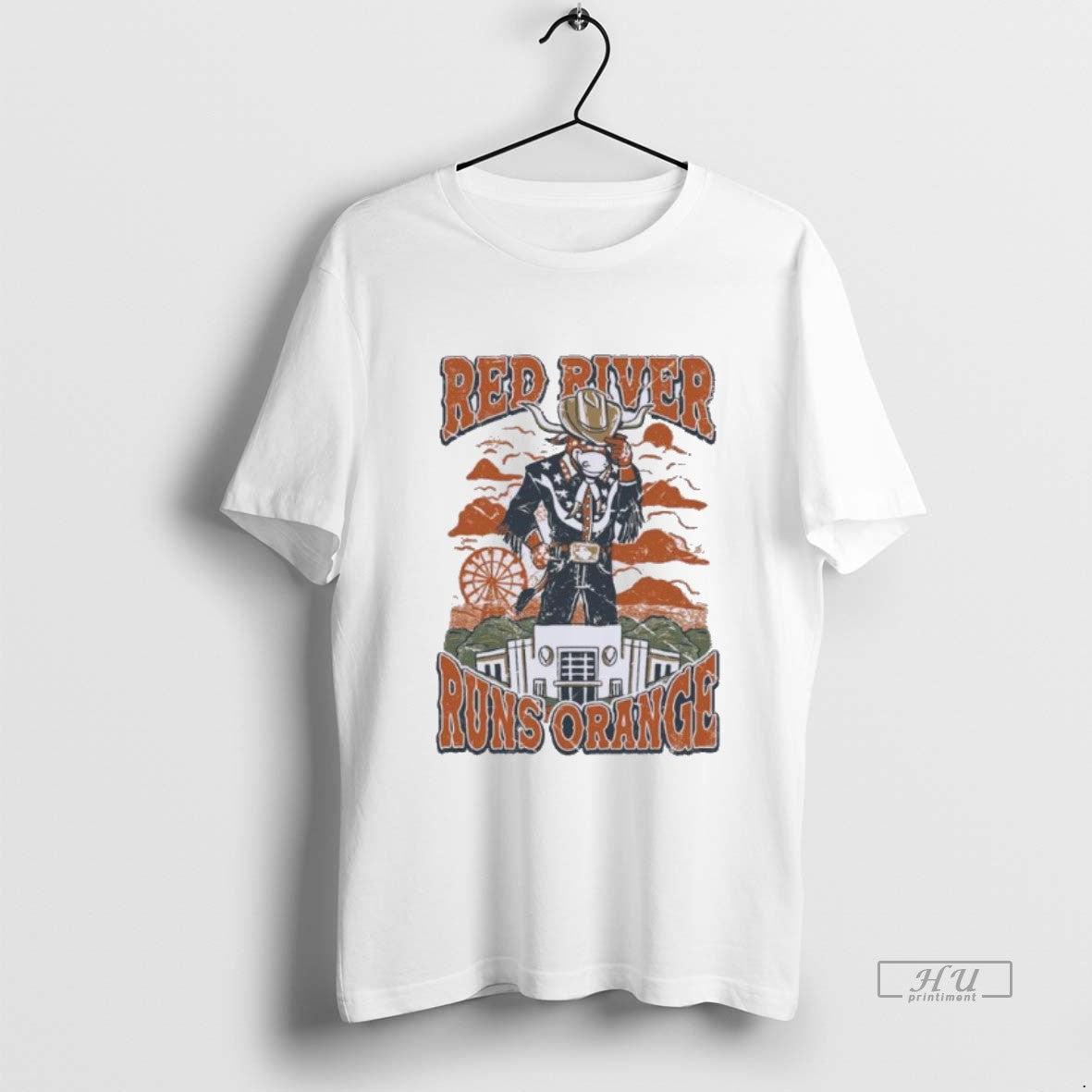 Viral Texas Longhorns Red River Runs Orange Sweater - Adult & Kids T-Shirts, Sweatshirts & Hoodies apparel design preview 1