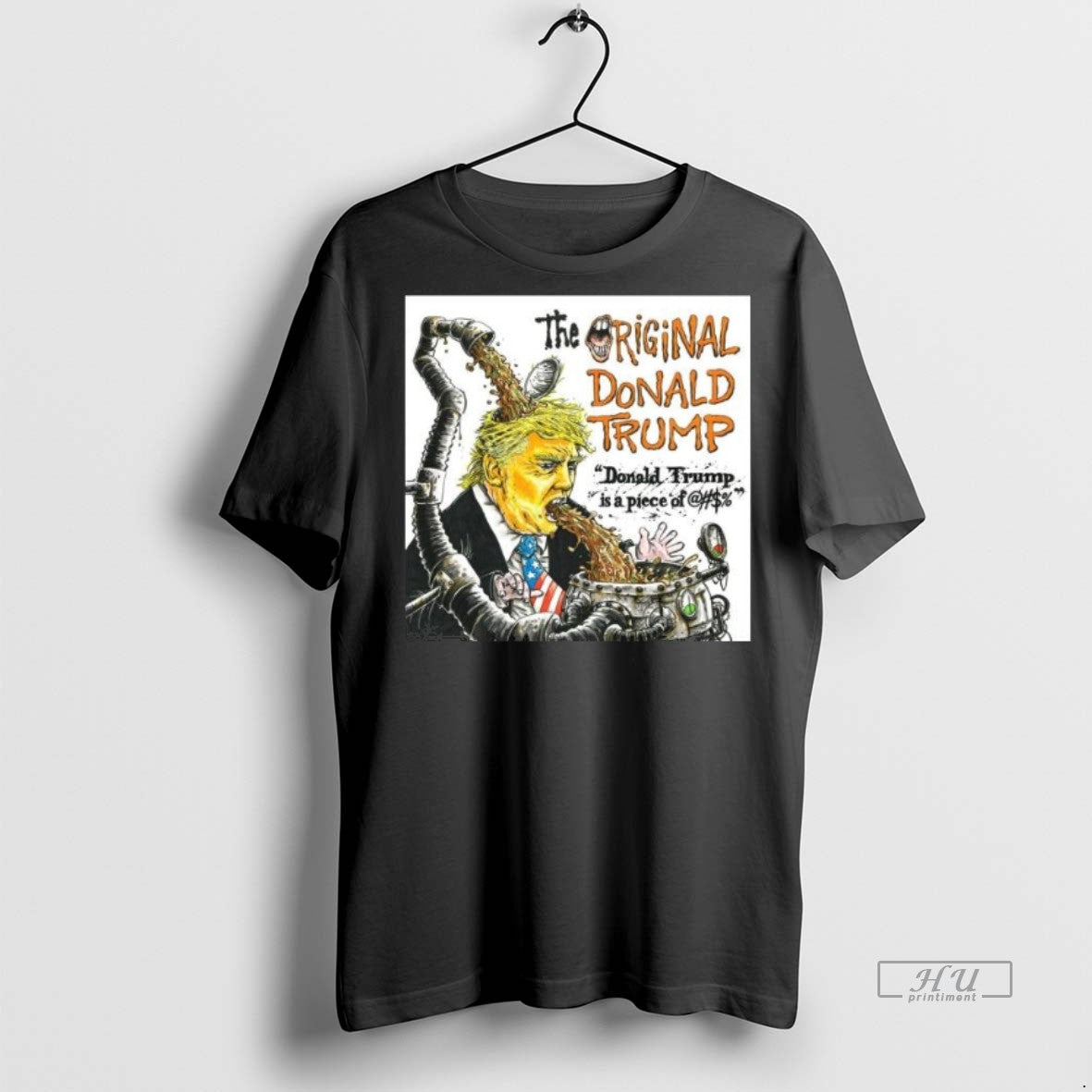 Viral The Donald Trump Is A Piece Of Shit Long Sleve - Adult & Kids T-Shirts, Sweatshirts & Hoodies apparel design preview 1