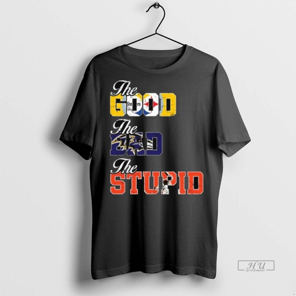 Viral The Good Steeler Bad Ravens Stupid Browns Long - Adult & Kids T-Shirts, Sweatshirts & Hoodies apparel design preview 1