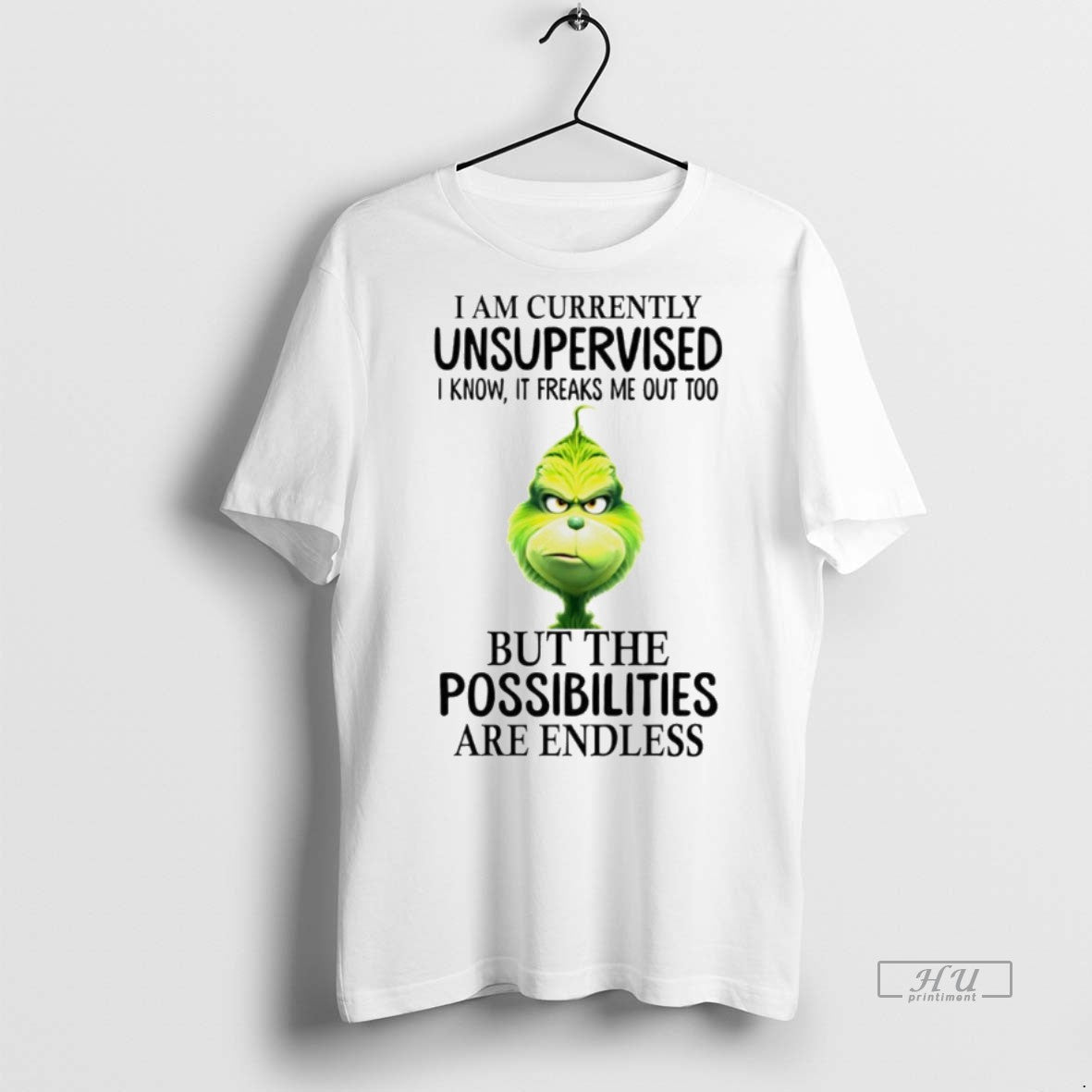 Viral The Grinch I Am Currently Unsupervised Know It - Adult & Kids T-Shirts, Sweatshirts & Hoodies apparel design preview 1