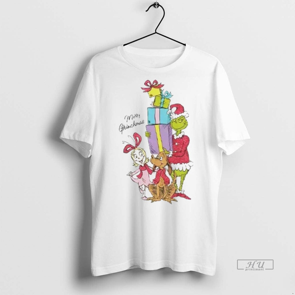 Viral The Grinch Merry Grinchmas Cartoon White - Adult & Kids T-Shirts, Sweatshirts & Hoodies apparel design preview 1