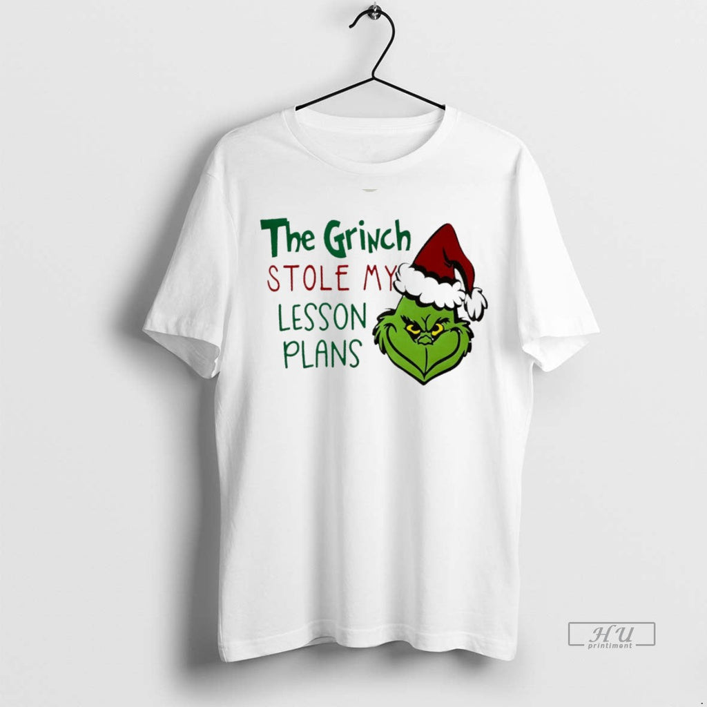 Viral The Grinch Stole My Lesson Plans Christmas - Adult & Kids T-Shirts, Sweatshirts & Hoodies apparel design preview 1