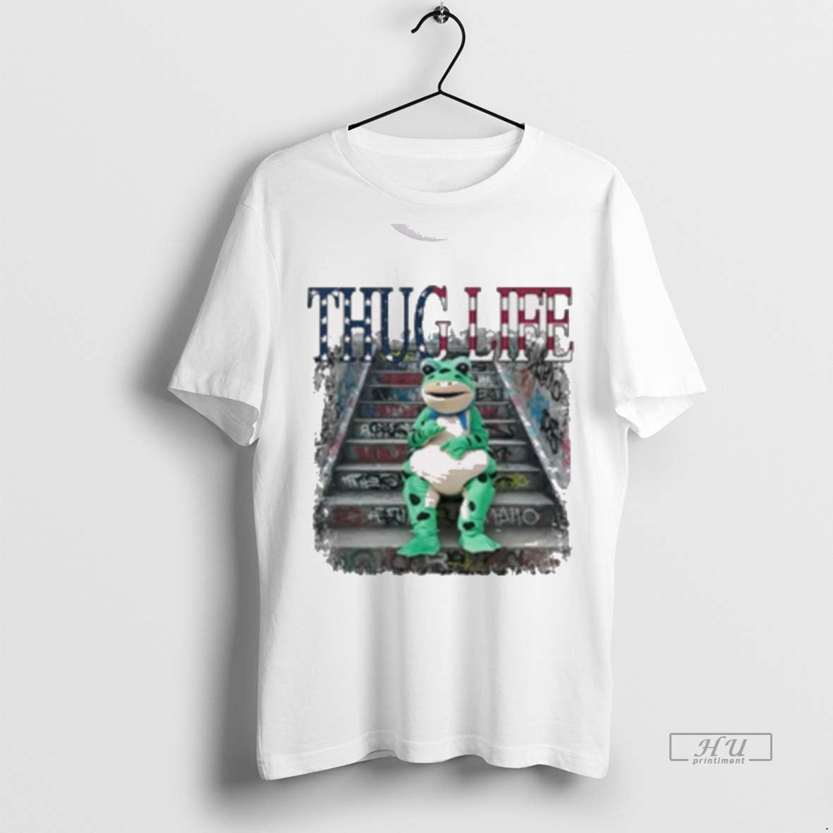 Viral Thug Life Portland Frog Protest 2025 Sweater - Adult & Kids T-Shirts, Sweatshirts & Hoodies apparel design preview 1
