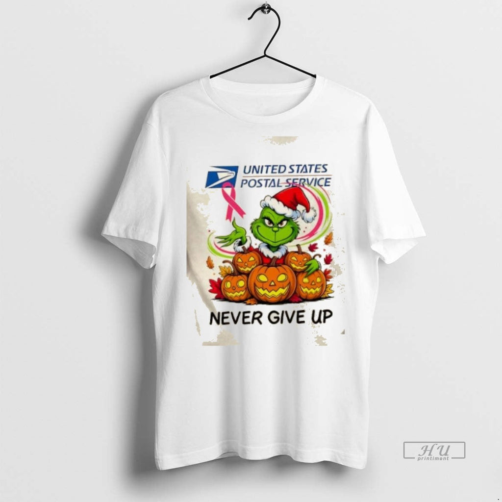 Viral Usps X Grinch Christmas Never Give Up Sweater - Adult & Kids T-Shirts, Sweatshirts & Hoodies apparel design preview 1