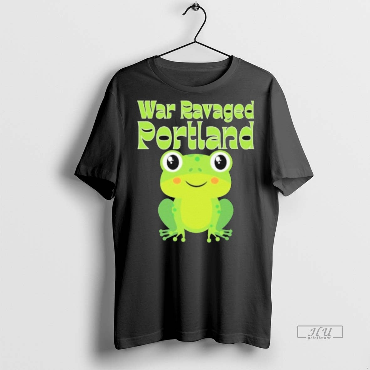 Viral War Ravaged Portland Frog Protest Sweater - Adult & Kids T-Shirts, Sweatshirts & Hoodies apparel design preview 1