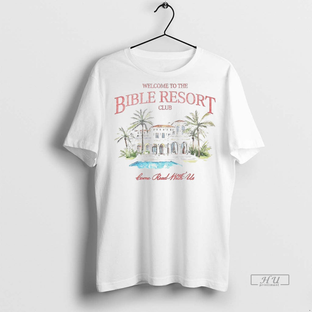 Viral Welcome To The Bible Resort Club White Sweater - Adult & Kids T-Shirts, Sweatshirts & Hoodies apparel design preview 1