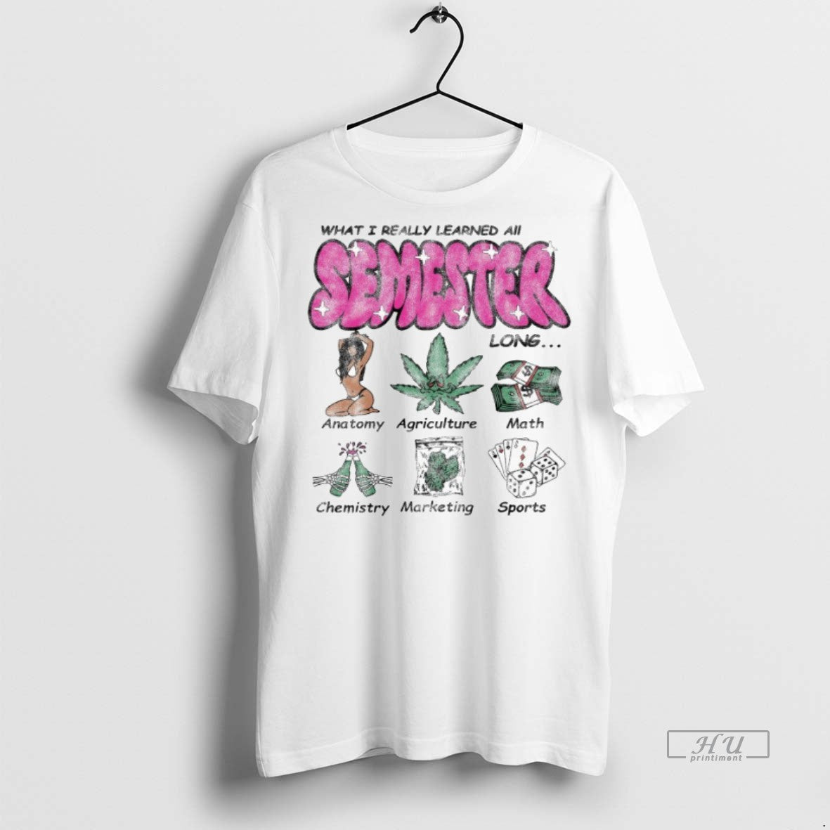 Viral What I Really Learned All Semester Long Sweater - Adult & Kids T-Shirts, Sweatshirts & Hoodies apparel design preview 1