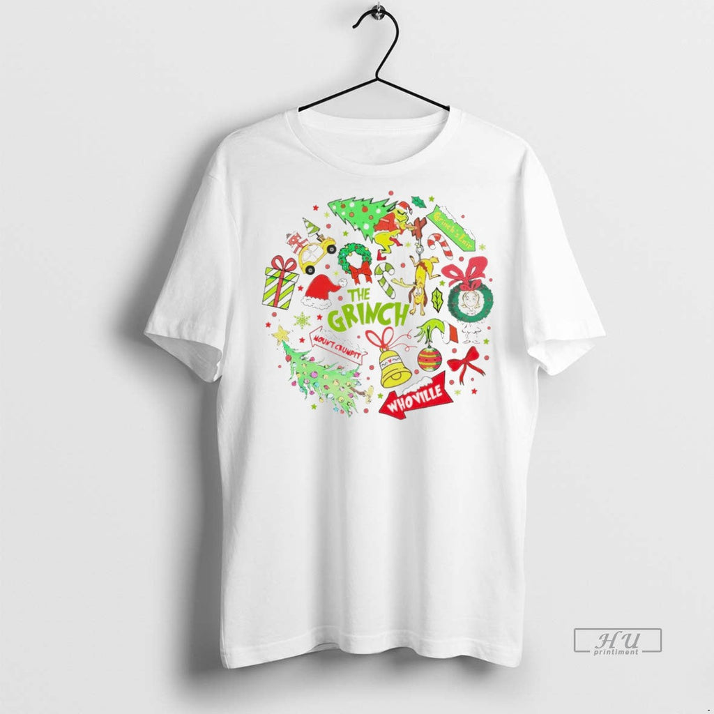 Viral Whoville Grinch Christmas White Sweater - Adult & Kids T-Shirts, Sweatshirts & Hoodies apparel design preview 1