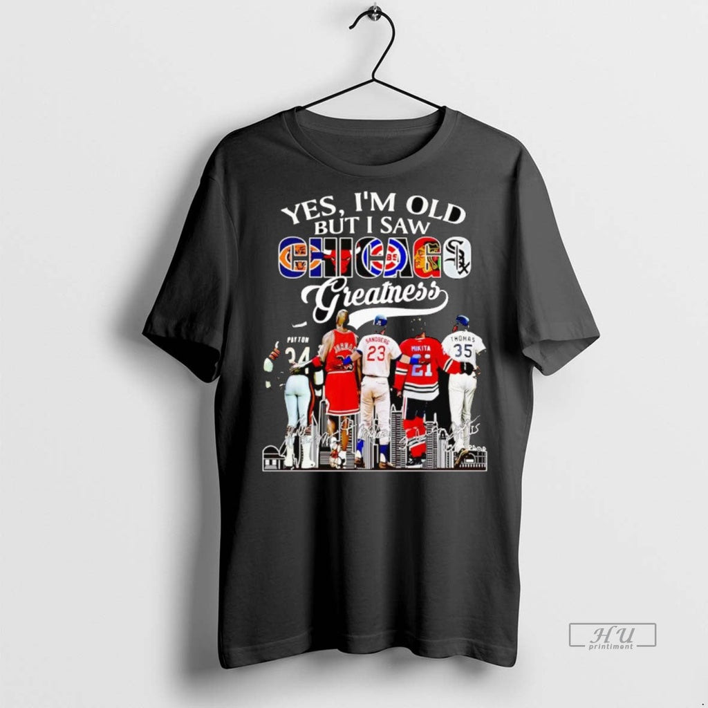 Viral Yes Im Old But I Saw Chicago Sports Teams - Adult & Kids T-Shirts, Sweatshirts & Hoodies apparel design preview 1