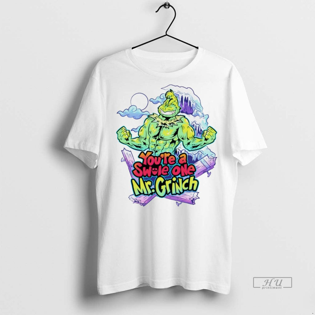 Viral Youre A Swole One Mr Grinch White Sweater - Adult & Kids T-Shirts, Sweatshirts & Hoodies apparel design preview 1