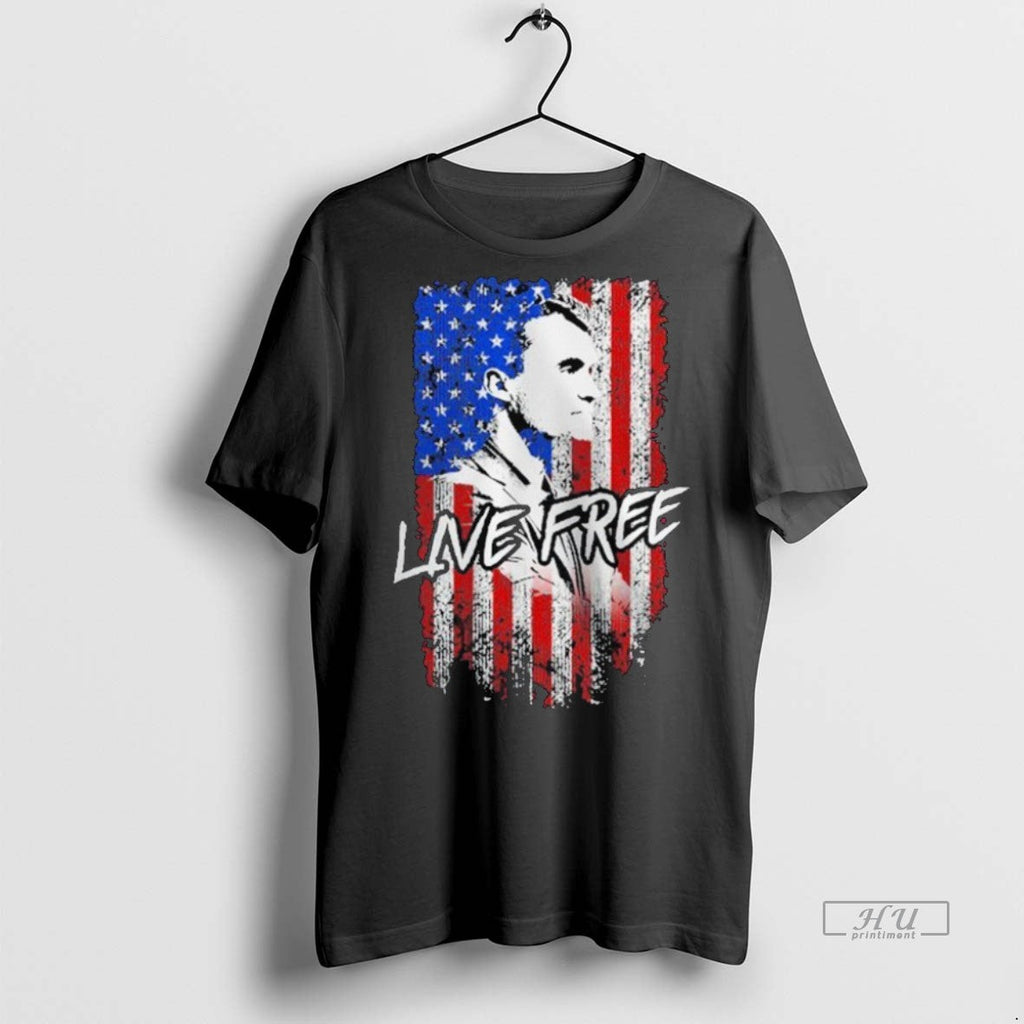Viral Charlie Kirks Live Free Flag Sweater - Adult & Kids T-Shirts, Sweatshirts & Hoodies apparel design preview 1