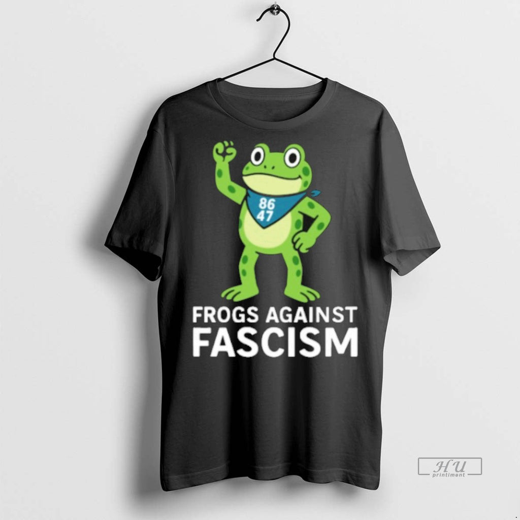 Viral Frogs Against Fascism 8687 Portland Frog - Adult & Kids T-Shirts, Sweatshirts & Hoodies apparel design preview 1