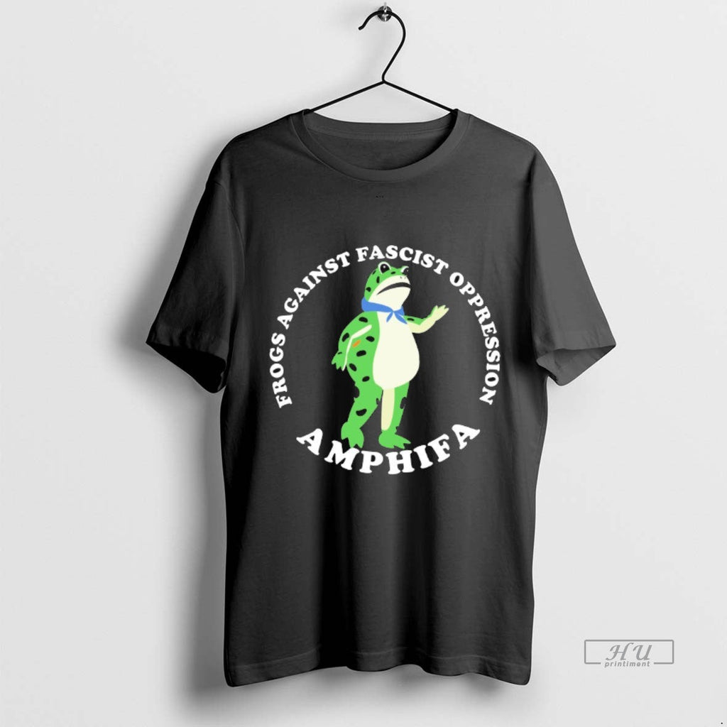 Viral Frogs Against Fascism Oppression Amphifa - Adult & Kids T-Shirts, Sweatshirts & Hoodies apparel design preview 1