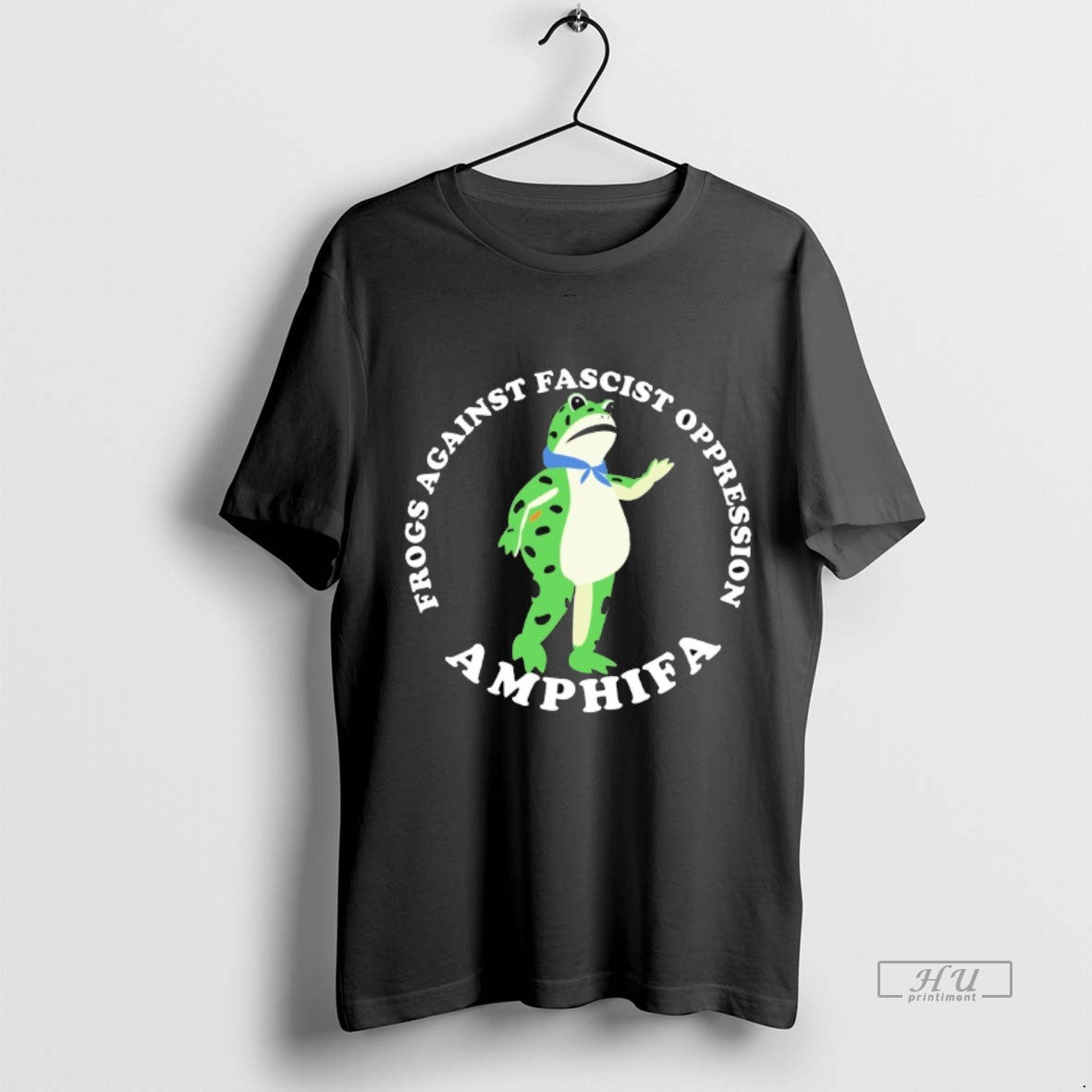 Viral Frogs Against Fascism Oppression Amphifa - Adult & Kids T-Shirts, Sweatshirts & Hoodies apparel design preview 1