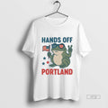 Viral Hands Off Portland Frog Protest Against Fascism - Adult & Kids T-Shirts, Sweatshirts & Hoodies apparel design preview 1