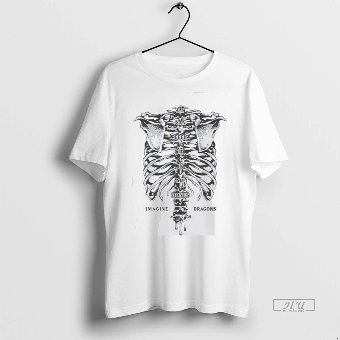 Viral Imagine Dragons Feel It In My Bones Skeleton - Adult & Kids T-Shirts, Sweatshirts & Hoodies apparel design preview 1
