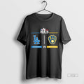 Viral Los Angeles Dodgers Vs Milwaukee Brewers 2025 - Adult & Kids T-Shirts, Sweatshirts & Hoodies apparel design preview 1