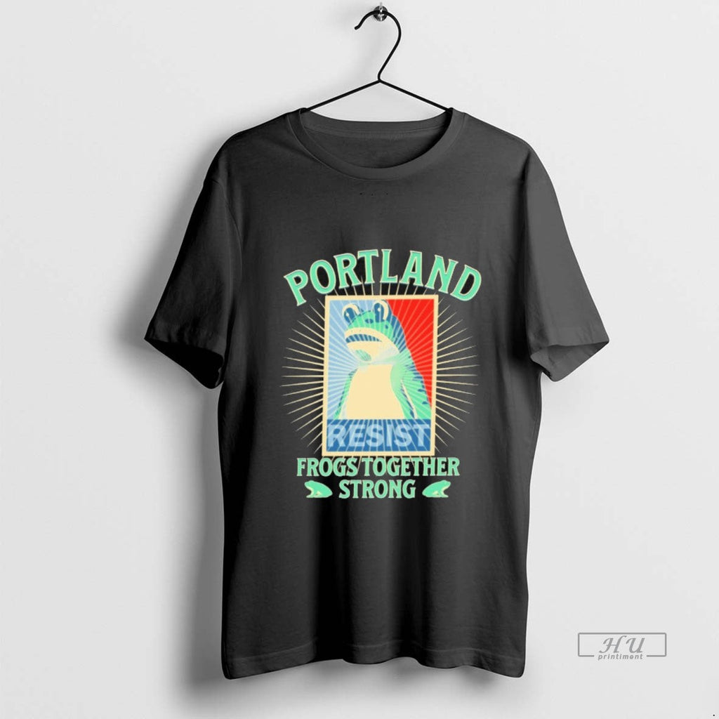 Viral Portland Resist Frog Together Strong Sweater - Adult & Kids T-Shirts, Sweatshirts & Hoodies apparel design preview 1