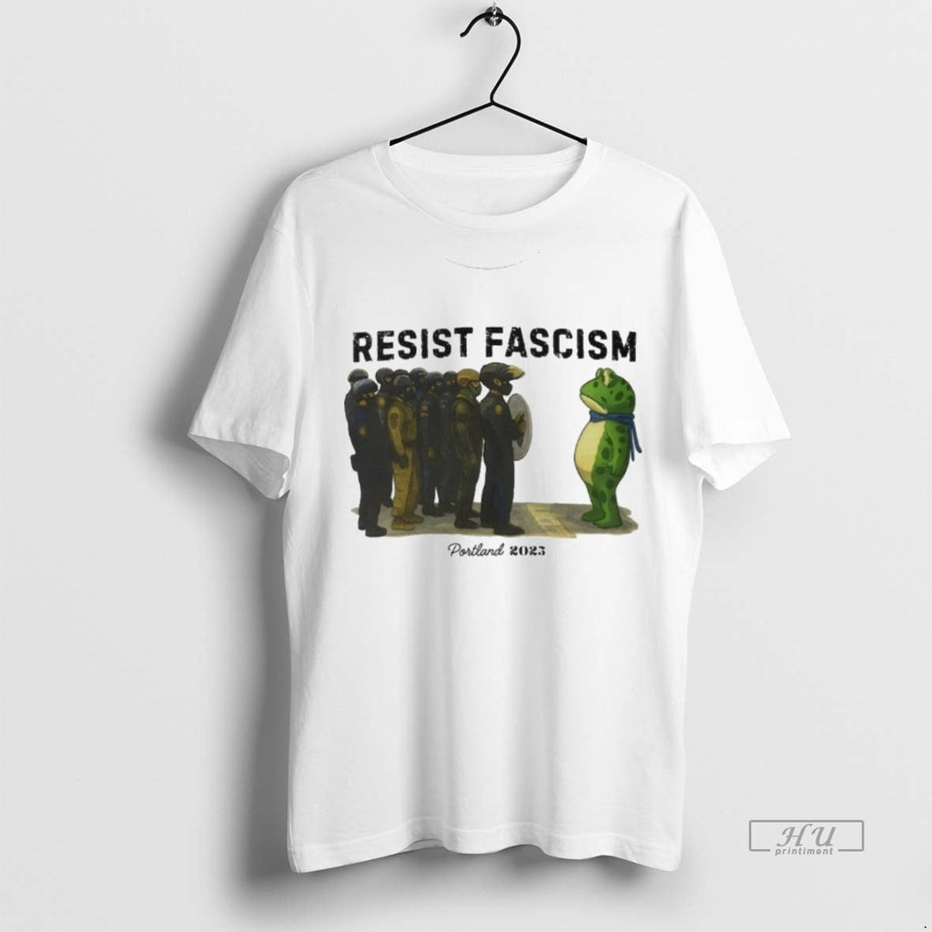 Viral Resist Fascism Portland Frog Anti Ice 2025 - Adult & Kids T-Shirts, Sweatshirts & Hoodies apparel design preview 1