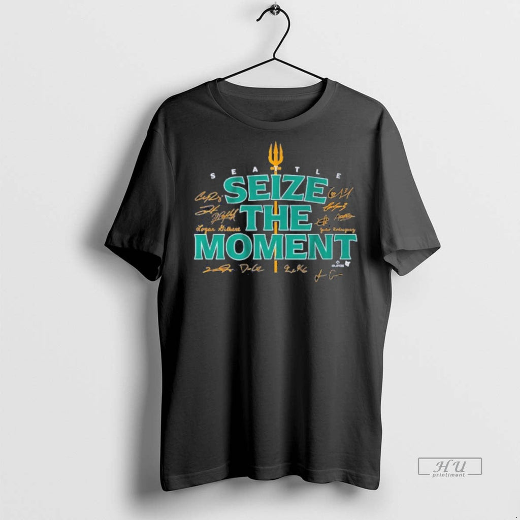 Viral Seattle Mariners Baseball Seize The Moment - Adult & Kids T-Shirts, Sweatshirts & Hoodies apparel design preview 1