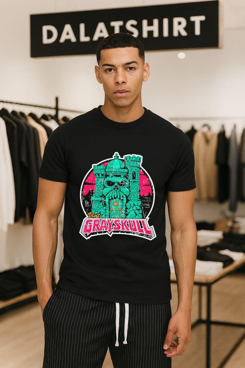 Visit Grayskull Masters of the Universe Castle skull - Adult & Kids T-Shirts, Sweatshirts & Hoodies apparel design preview 1