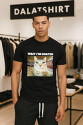 Wait I'm GOATED Funny Tabby Cat Expression - Adult & Kids T-Shirts, Sweatshirts & Hoodies apparel design preview 1