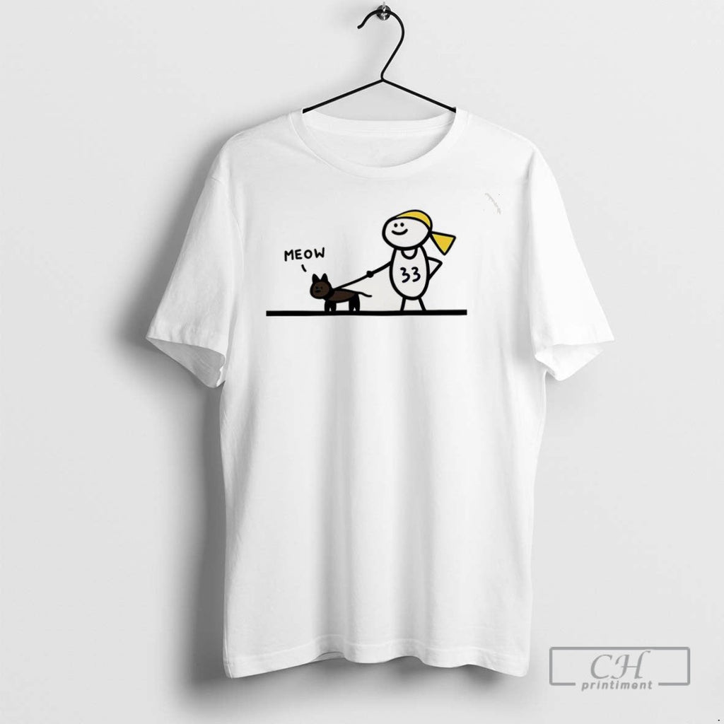 Walking With Cat Number 33 Doodle Style - Adult & Kids T-Shirts, Sweatshirts & Hoodies apparel design preview 1