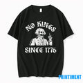 Washington Skeleton Middle Finger No Kings Since 1776 - Adult & Kids T-Shirts, Sweatshirts & Hoodies apparel design preview 1