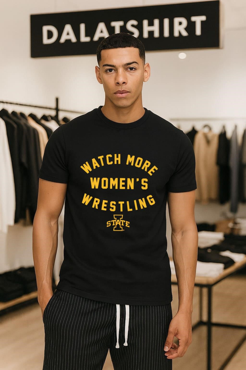 Watch More Women's Wrestling Iowa State Cyclones - Adult & Kids T-Shirts, Sweatshirts & Hoodies apparel design preview 1