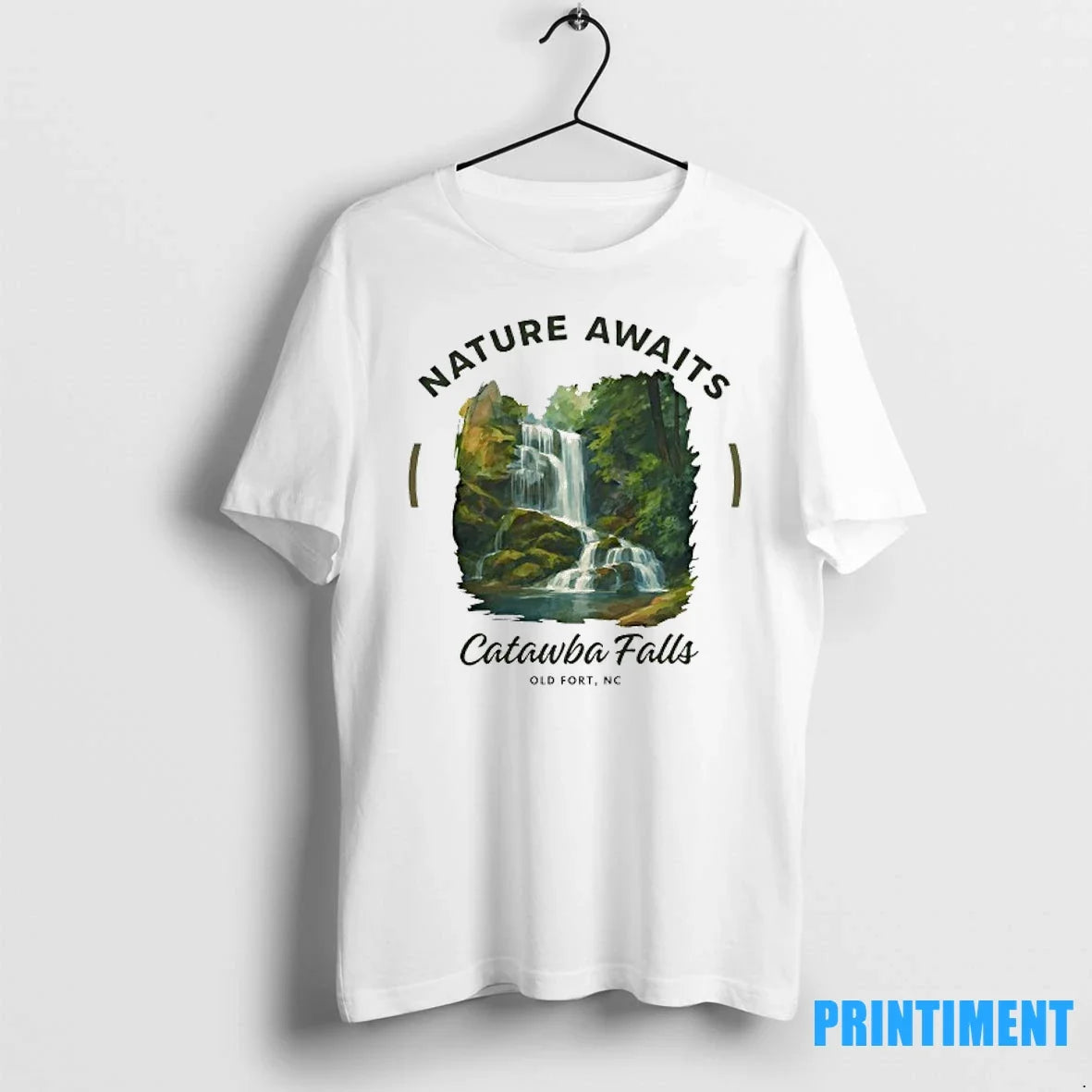 Waterfalls Nature Awaits Catawba Falls Sweater - Adult & Kids T-Shirts, Sweatshirts & Hoodies apparel design preview 1