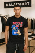 We Can Do It Female Hockey Player Rosie Riveter - Adult & Kids T-Shirts, Sweatshirts & Hoodies apparel design preview 1