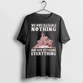 We Owe Illegals Nothing And Our Veterans Everything - Adult & Kids T-Shirts, Sweatshirts & Hoodies apparel design preview 1