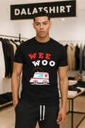 Wee Woo Cartoon Ambulance Emergency Vehicle Rescue - Adult & Kids T-Shirts, Sweatshirts & Hoodies apparel design preview 1