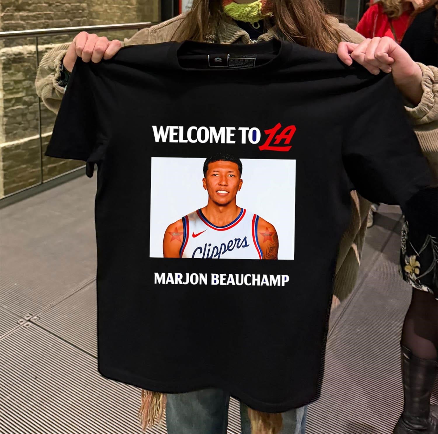 Welcome To LA Clippers Marjon Beauchamp - Adult & Kids T-Shirts, Sweatshirts & Hoodies apparel design preview 2