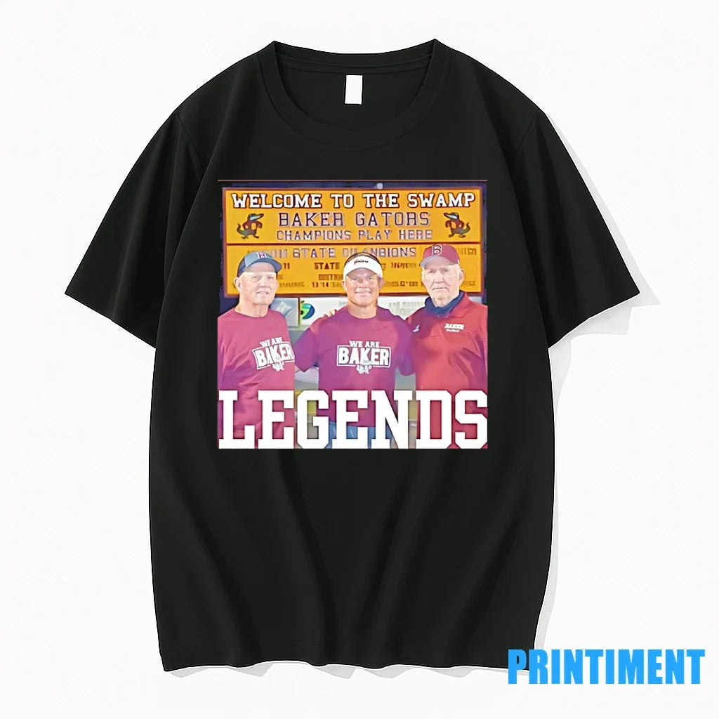 Welcome To The Swamp Baker Gators Legends Sweater - Adult & Kids T-Shirts, Sweatshirts & Hoodies apparel design preview 1