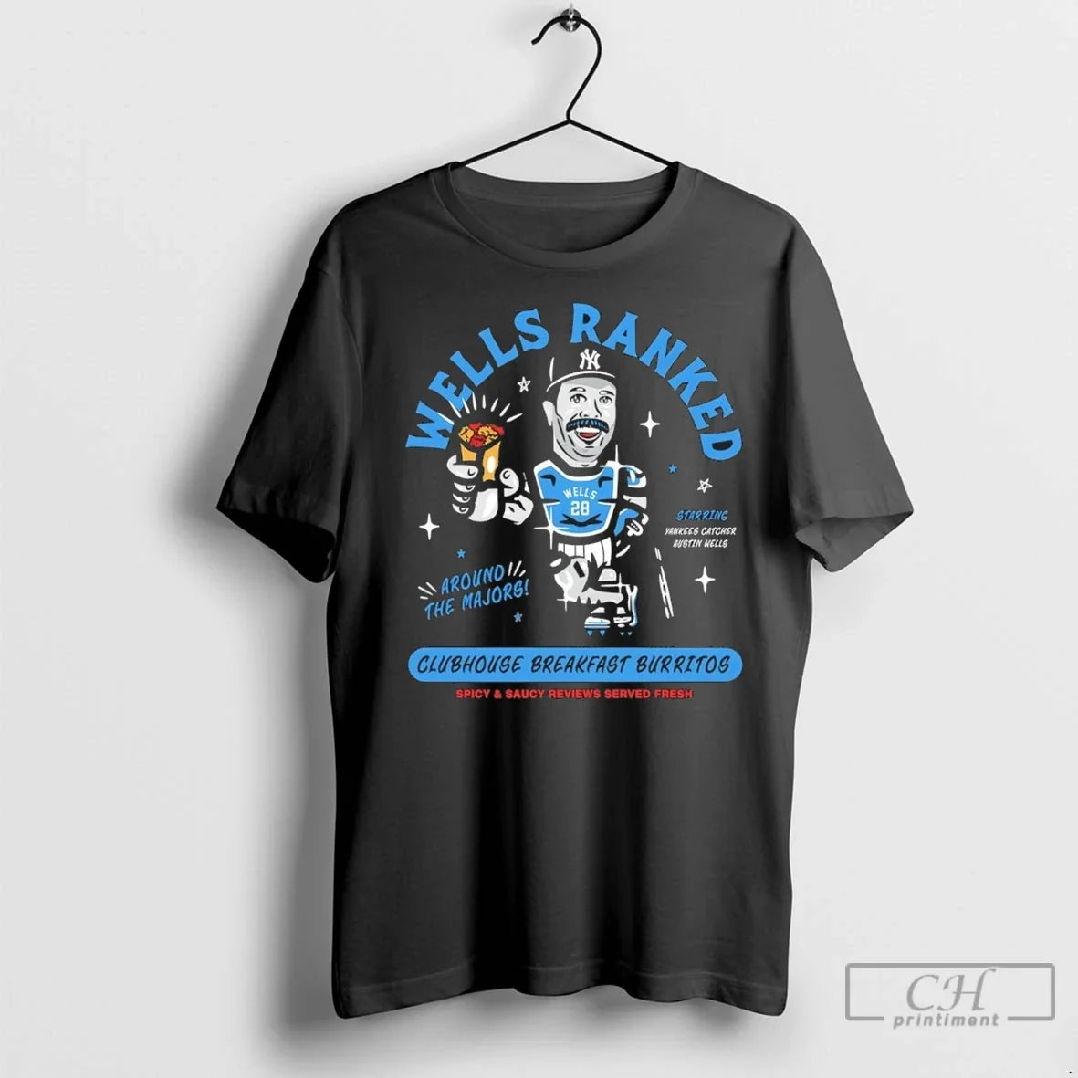 Wells Ranked Austin Yankees Clubhouse Breakfast - Adult & Kids T-Shirts, Sweatshirts & Hoodies apparel design preview 1