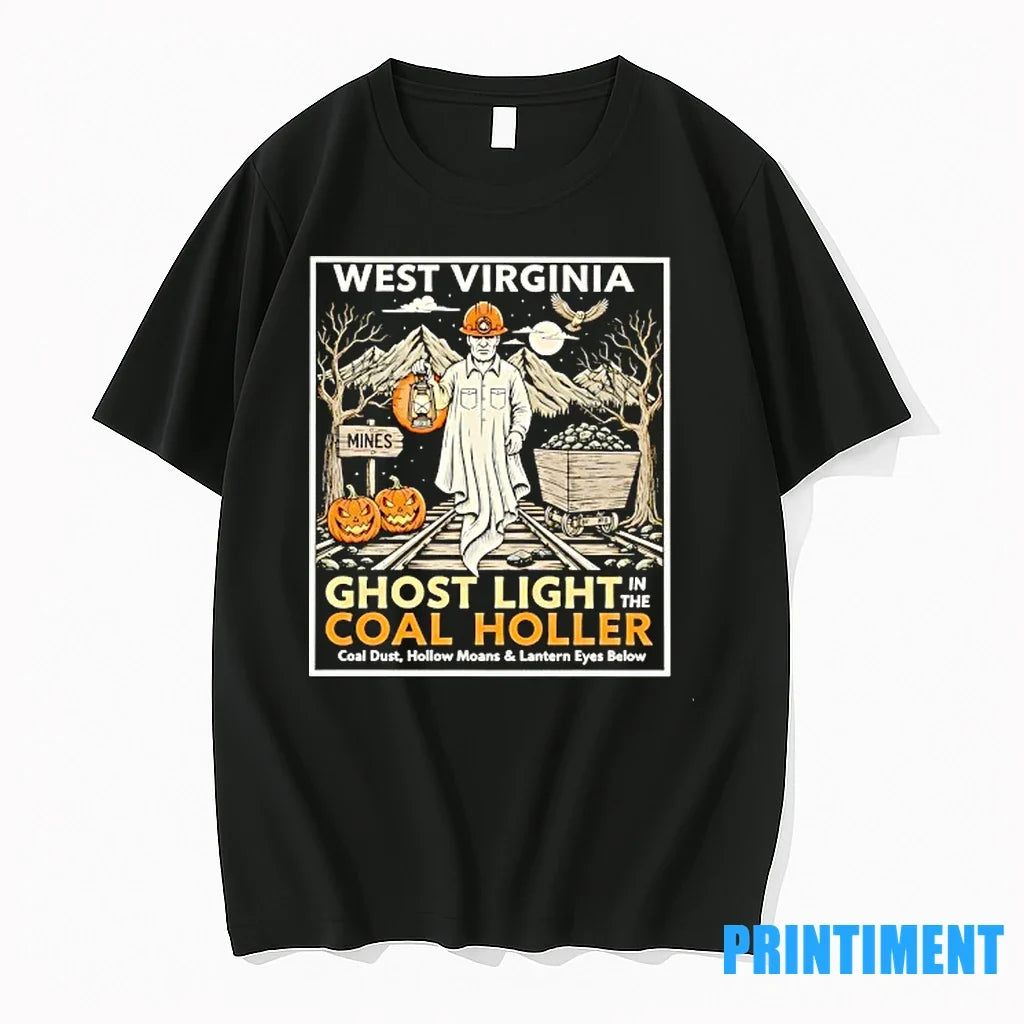 West Virginia Ghost Light In The Coal Holler - Adult & Kids T-Shirts, Sweatshirts & Hoodies apparel design preview 1