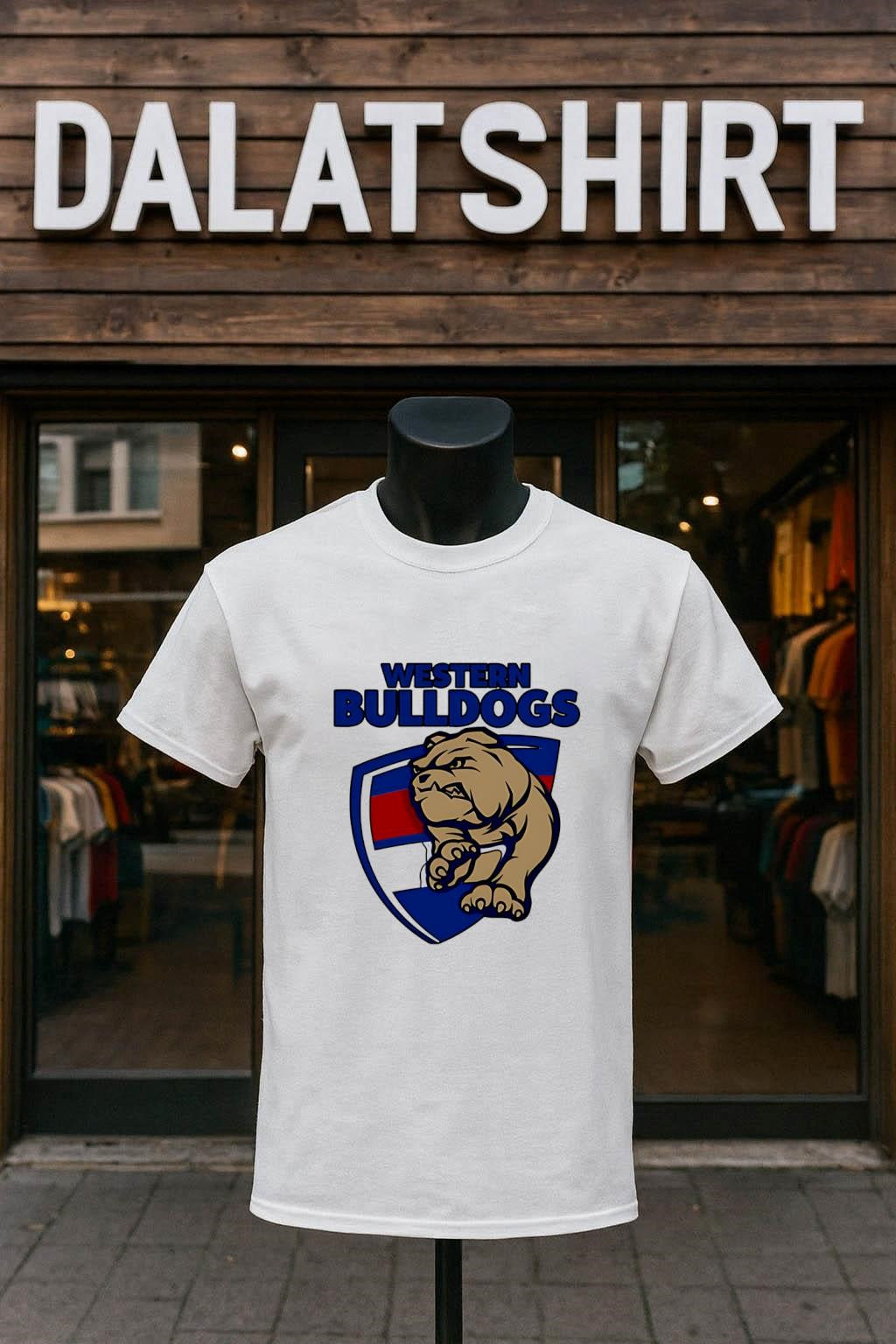 Western Bulldogs Football Team mascot - Adult & Kids T-Shirts, Sweatshirts & Hoodies apparel design preview 1