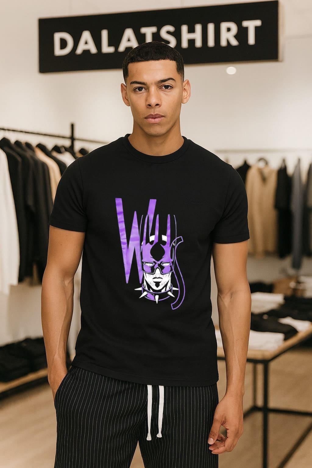 Whitesnake JoJo Bizarre Adventure Purple Anime Stand - Adult & Kids T-Shirts, Sweatshirts & Hoodies apparel design preview 1