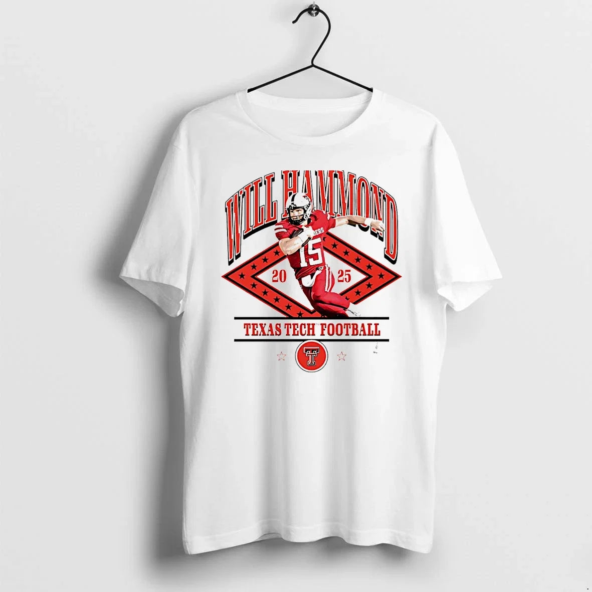 Will Hammond Texas Tech Red Raiders Illustrated - Adult & Kids T-Shirts, Sweatshirts & Hoodies apparel design preview 1