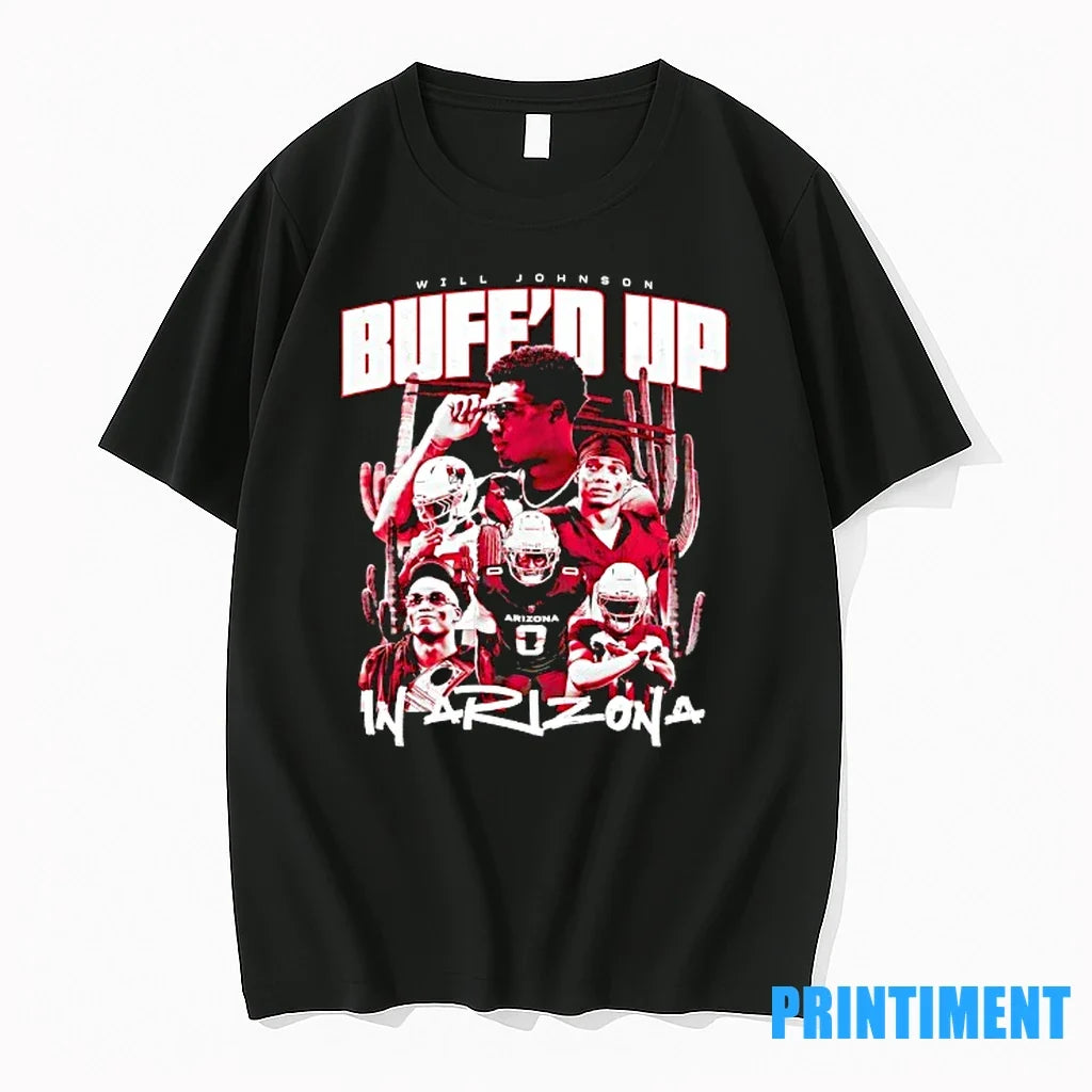 Will Johnson Buffd Up Arizona Cardinals Football - Adult & Kids T-Shirts, Sweatshirts & Hoodies apparel design preview 1